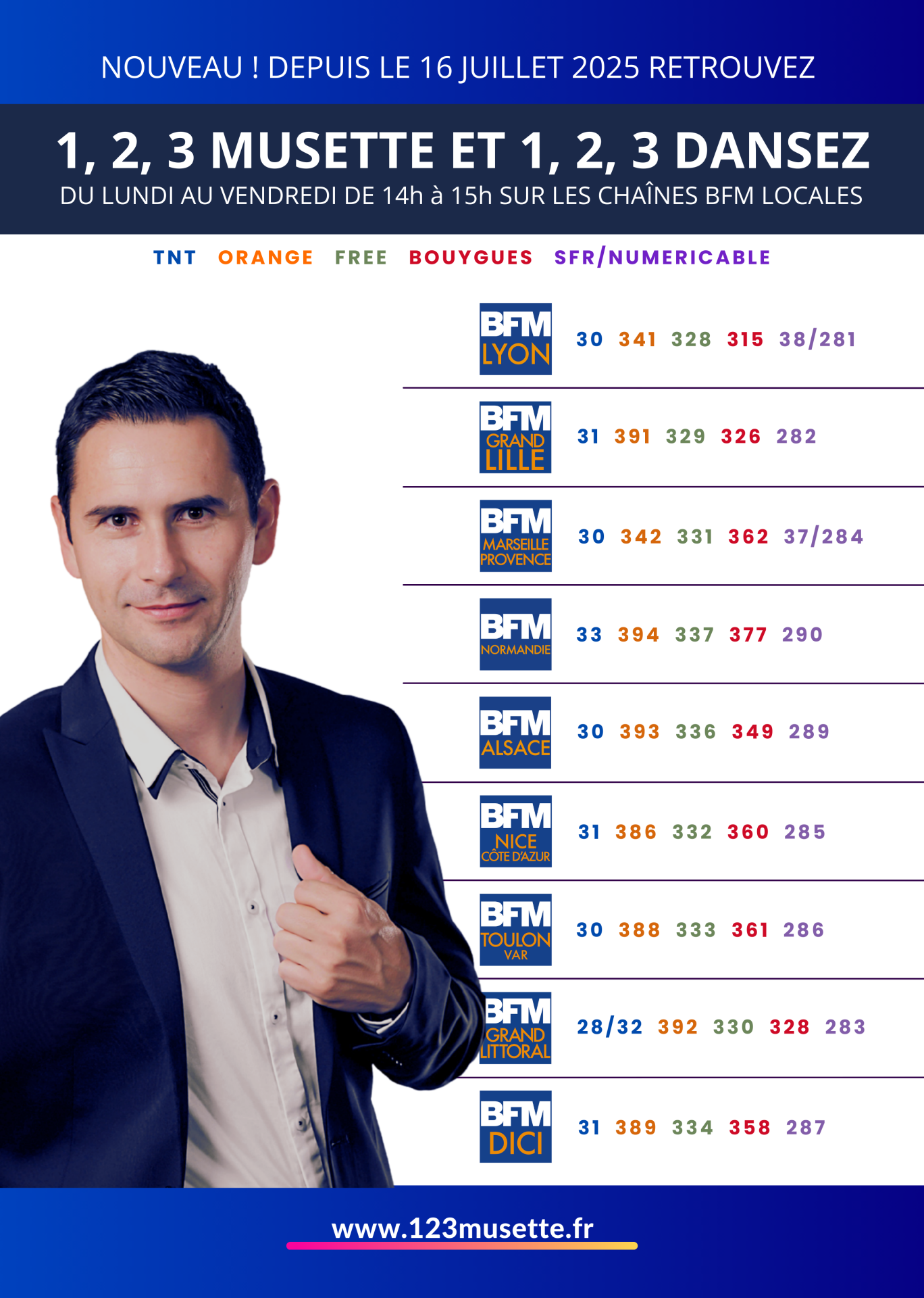 Suivez-nous sur les chaînes BFM Locales