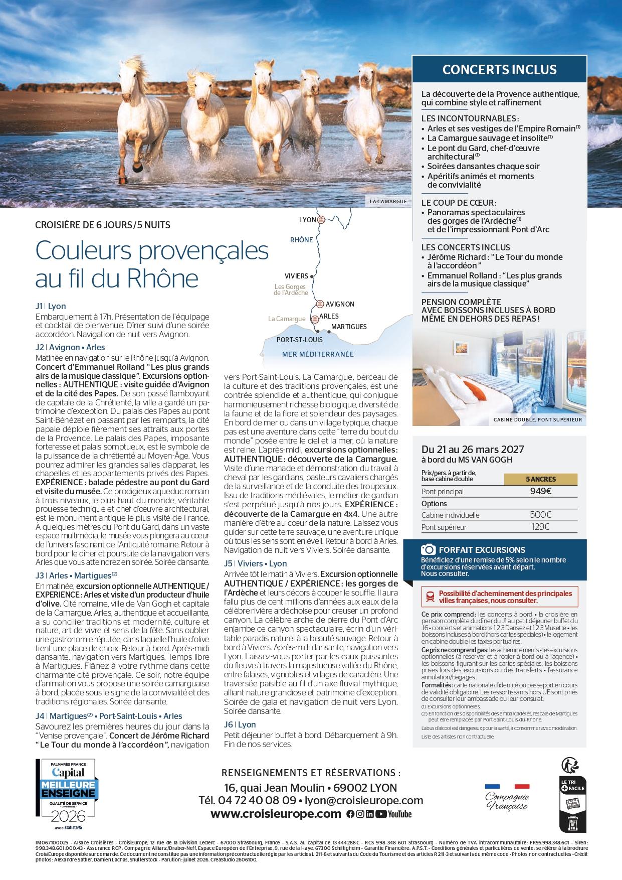 Brochure croisière Fluviale 2027