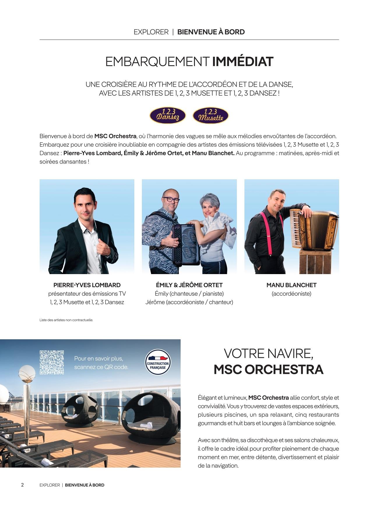 Brochure croisière 1, 2, 3 Dansez 2026 page 2