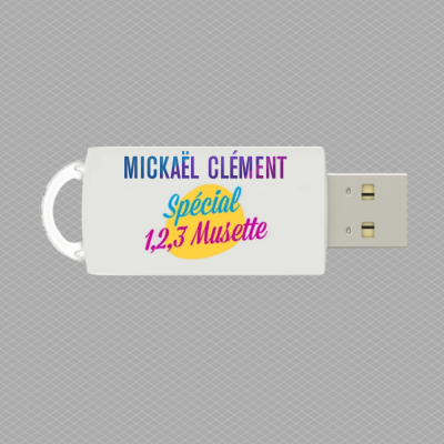 Clé USB Mickaël CLÉMENT 1,2,3 Musette