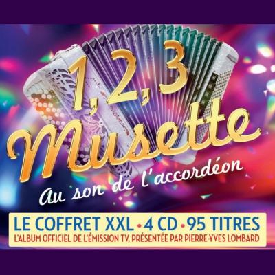 Coffret 4CD 1,2,3 Musette Au son de l'accordéon