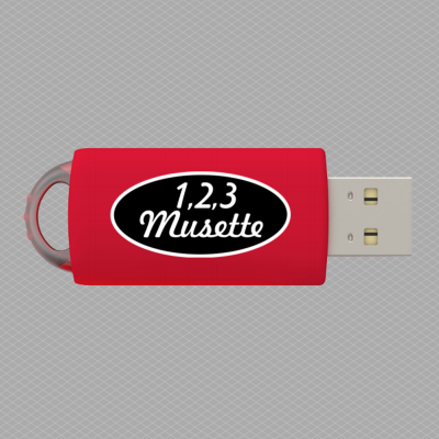 Clé USB 1,2,3 Musette & 1,2,3 Dansez