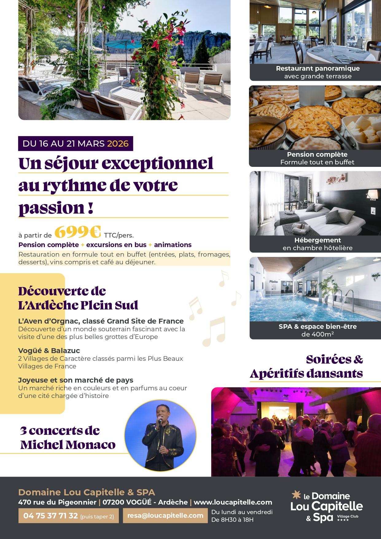 Séjour 1, 2, 3 Musette 2026 en Ardèche verso