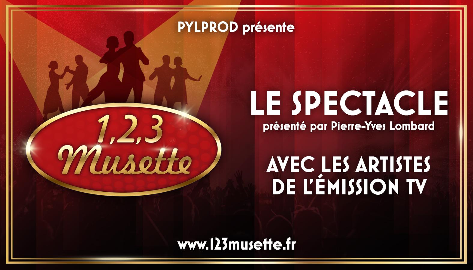 Spectacle 1 2 3 musette banniere